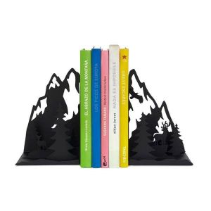 Balvi Serre-livres montagnes noir