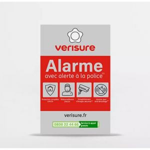 Autocollant Alarme - VERISURE - 5x8cm - Mod&egrave;le 2023 - R&eacute;sistant &agrave; l'eau