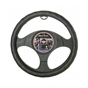 Couvrevolant "100% cuir" noir