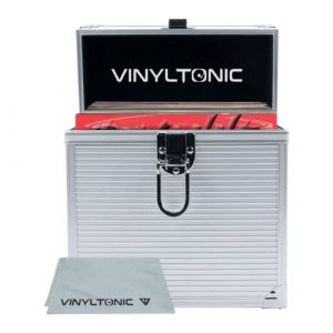 Vinyl Tonic VT05S Bo&icirc;te de rangement Rectangulaire Aluminium, Microfibre, Acier, Bois Acier inoxydable