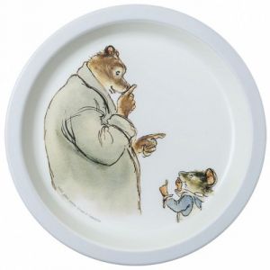 Petit Jour Assiette plate Ernest et Célestine bleu