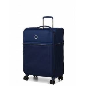 Delsey PARIS - BROCHANT 2.0 - Valise trolley extensible - 4 doubles roues, 67 Cm - Bleu