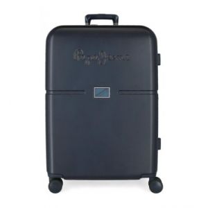 Image de Pepe Jeans Valise Accent Medium Bleu 48x70x28 cms ABS Rigide Fermeture TSA intégrée 79L 4.32 kgs 4 Doubles roues