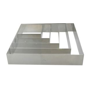 De Buyer 3906.28 - Cercle à entremets carré en inox (28 x 28 cm)