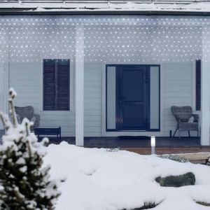 Lotti Rideau lumineux grande largeur 10M 1000 LED blanc froid 8 modes 31V