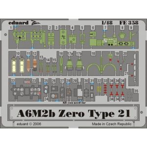 Image de Eduard MAQUETTE A6M2B ZERO TYPE 21 HASEGAW/48 FE358