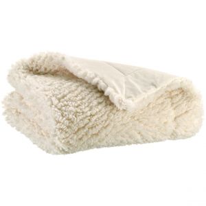 Declikdeco Plaid Noam Neige 140 x 180