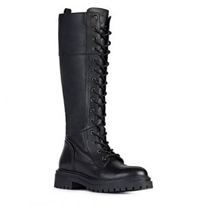 Geox Femme D Iridea G Bottes, Black, 35 EU