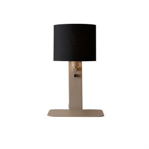 Applique Florence sable abat-jour noir