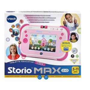 Vtech STORIO MAX 2.0 - Tablette Educative 3-11 Ans Rose