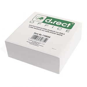 D.RECT Bloc-notes de rechange pour bloc-notes, 85 x 85 x 30 mm, environ 300 feuilles, blanc