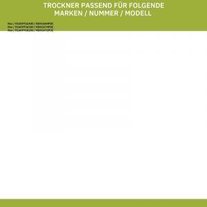 AEG Poign&eacute;e de porte compatible avec 405523773/1 - Kit avec nez de fermeture, ressort pour s&egrave;che-linge.