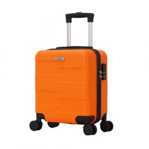 Valise cabine &agrave; roulettes orange Trolley Adc VAL-547