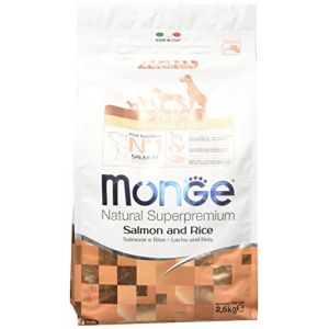 Monge All Breeds Puppy - Dry Dog Food with Salmon and Rice - 2.5 kg
