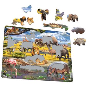 Image de Larsen Puzzle Cadre - Animaux de la Savane