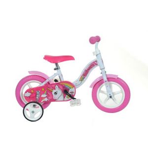 Dino Bikes 108L-UN Vélo Licorne Blanc & Rose