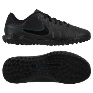 Nike Chaussure de foot coupe basse pour surface synth&eacute;tique Jr. Tiempo Legend 10 Academy pour enfant/ado - Noir - Taille 38 - Unisex