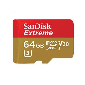 Sandisk SDSQXVF-064G-GN6MA - Carte mémoire MicroSDHC V30 64 Go Extreme 90MBs