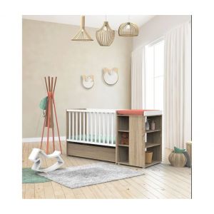 Sauthon Nova new lit combiné évolutif 60x120 - Blanc lin