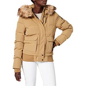 Superdry Blouson Bomber Everest à capuche Marron - Taille 36