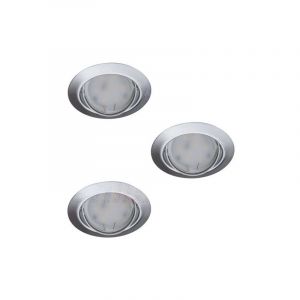 Kanlux Support de spot encastrable per&ccedil;age 70-75mm rond Chrome