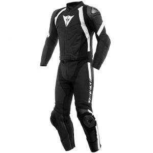 Image de Dainese Combinaison cuir 2 pi&egrave;ces Avro 4 noir mat/gris/or- 44