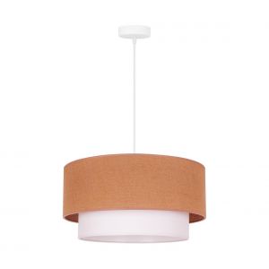 Duolla - Suspension filaire BOHO 1xE27/40W/230V beige/blanche