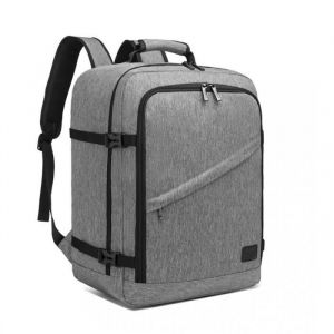 Kono Sac &agrave; Dos Cabine 45x36x20cm pour Ordinateur Portable Voyage Business Ordinateur Sac de Voyage pour Femme Homme, 30L, Gris