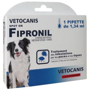 Image de Vetocanis Pipette Spot-on Fipronil pour chien moyen