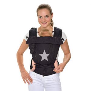 Image de Hoppediz Porte-b&eacute;b&eacute; Bondolino Plus Popeline &eacute;toile noir taille unique