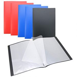 Image de Waytex Lot 6 Protèges Documents A4 60 Vues 30 Pochettes Couverture Polypro Assorties