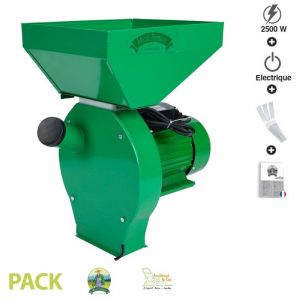 Moulin À Céréales Électrique Puissance 2500w Avec Support Fermier Gf-0758
