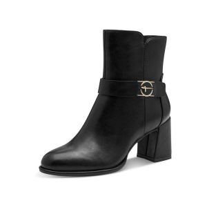 Tamaris Femme Damen Boot Heel 1-25337-45 Bottine, Noir, 36 EU