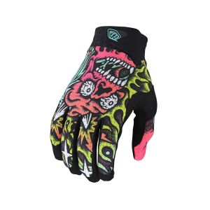 Troy Lee Designs Gants le air skull demon orange vert s