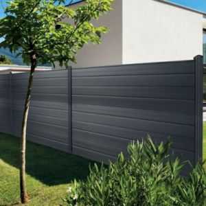 Image de Kit poteau P-Mex - Gris anthracite - 8x8x230cm