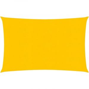 VidaXL Voile d'ombrage 160g/m² rectangulaire jaune 3,5x4,5 m PEHD