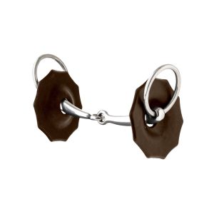 Lemieux Mors 2 anneaux pour cheval en caoutchouc