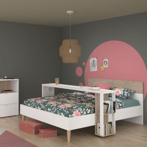 Terre de Nuit Bureau sur roulettes bicolore GABY - GABY