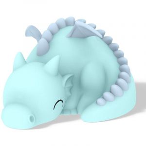 Kontiki Veilleuse rechargeable souple dragon bleu