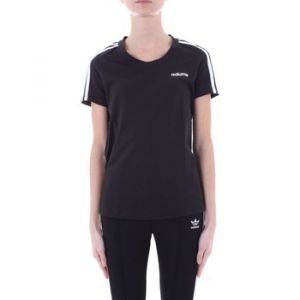 Adidas Tshirt E 3 Stripes Slim Originals Noir / Blanc - Taille XS