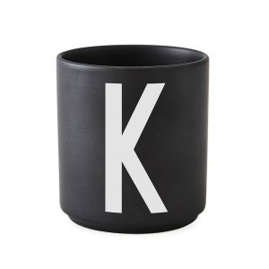 Image de Design Letters AJ Mug Porcelain Black K black / white