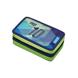 Image de Herlitz Etui scolaire triple 'Green Goal', 31 pi&egrave;ces