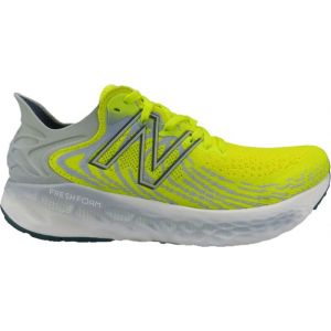 New Balance Men's Fresh Foam 1080 V11 Running Shoe, Sulphur Yellow/Light Slate, 12