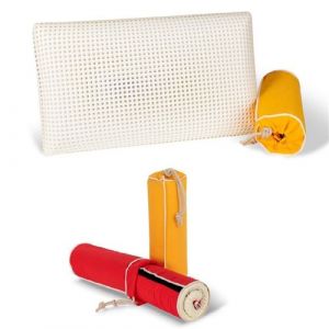 Image de Oreiller OPTIMA avec sac de rangement tissu jaune