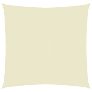 Image de Voile toile d'ombrage parasol tissu oxford carr&eacute; 4,5 x 4,5 m cr&egrave;me 02_0009495