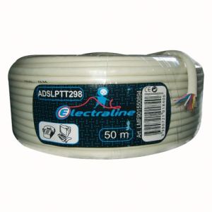 Electraline 60131053E - C&acirc;ble de t&eacute;l&eacute;phone ADSL 298 couronne 5 m