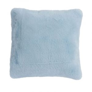 Coussin Imitation Fourrure "Cutie" 45x45cm Bleu Clair Prix