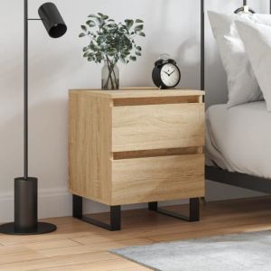 VidaXL Table de chevet chêne sonoma 40x35x50 cm bois d'ingénierie Chêne sonoma