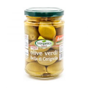 Biorganica nuova Azeitonas Verdes "Bella di Cerignola" em salmoura 280 g