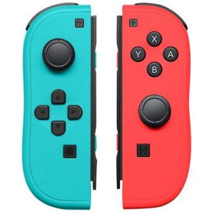 Manette Joy-Con g&eacute;n&eacute;rique Qumox pour Nintendo Switch Rouge et Bleu